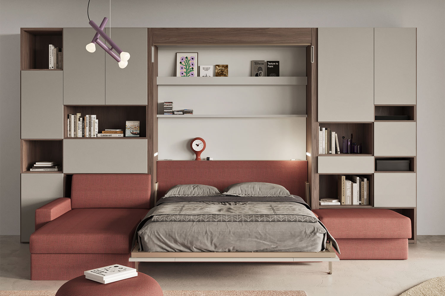 Clever camere da letto e camerette a soppalco presso Marinelli Design Group
