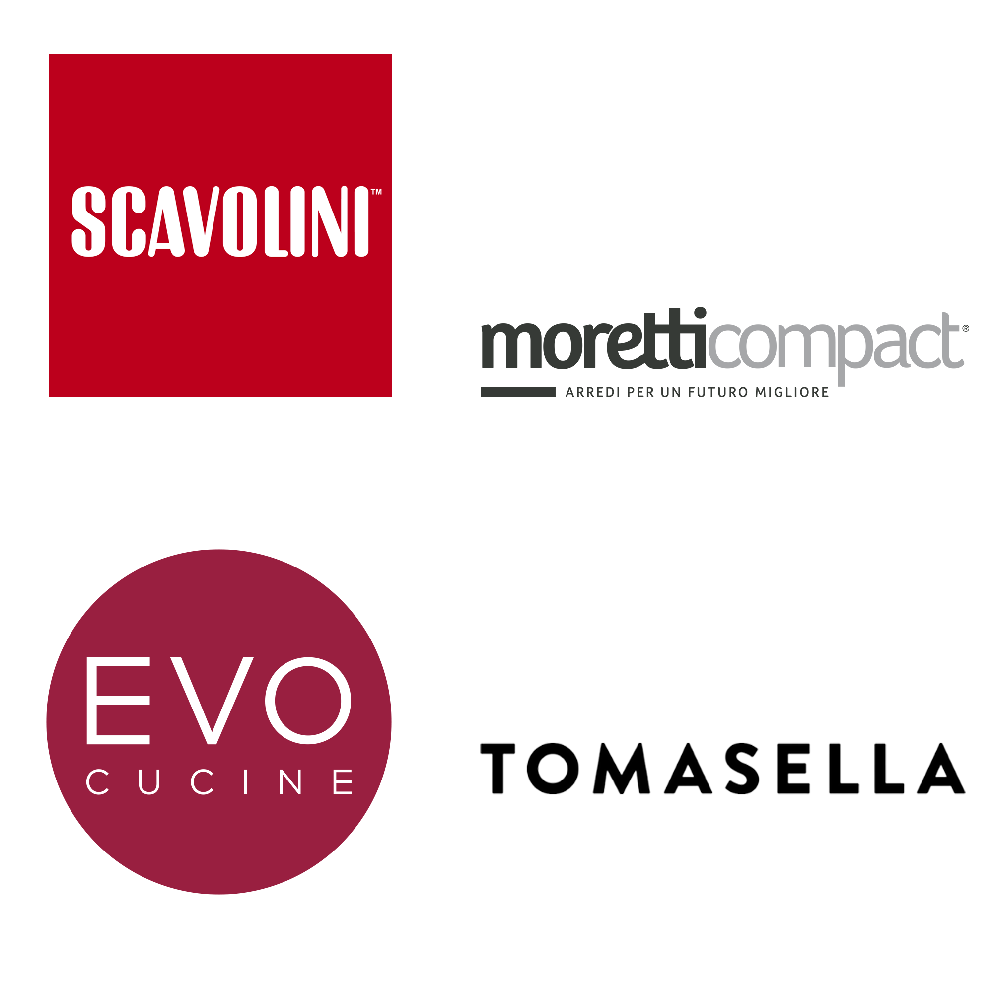 Scavolini, Moretti Compact. Evo Cucine, Tomasella Marinelli Design Group arredamento Roma