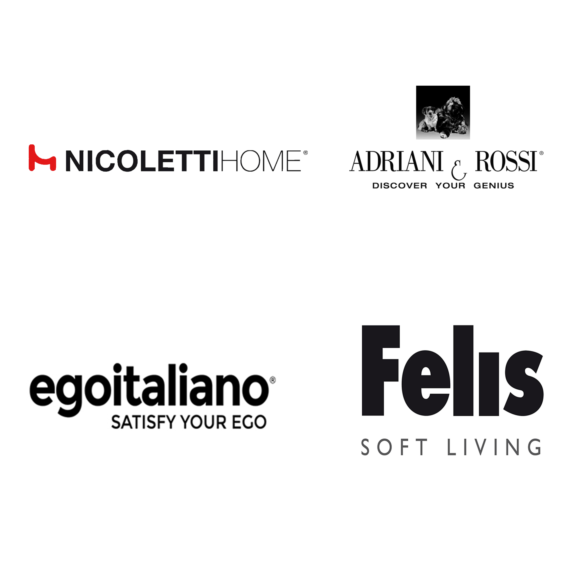 Nicoletti Home, Adriani e Rossi, Egoitaliano, Felis Marinelli Design Group arredamenti per ogni budget Roma Lazio Made in Italy