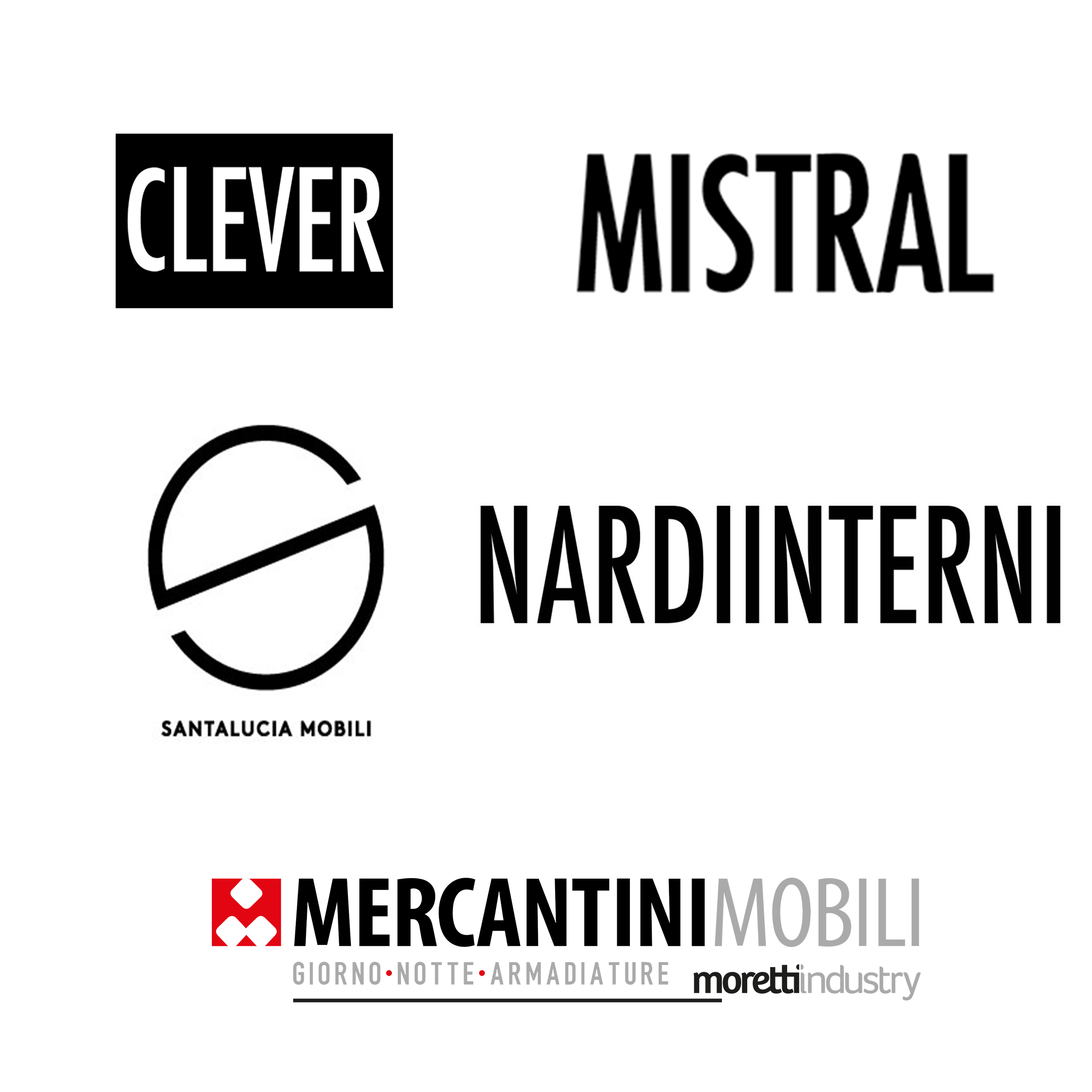 Clever, Mistral, Santa Lucia Mobili, Nardi Interni, Mercantini Mobili Marinelli Design Group