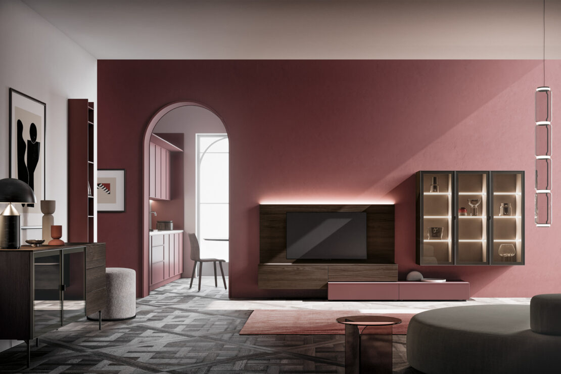 Santa Lucia Mobili design living camera da letto soggiorni librerie presso Marinelli Design Group 