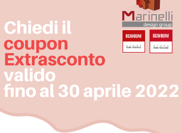 Extrasconto 30 aprile 2022 Marinelli Design Group