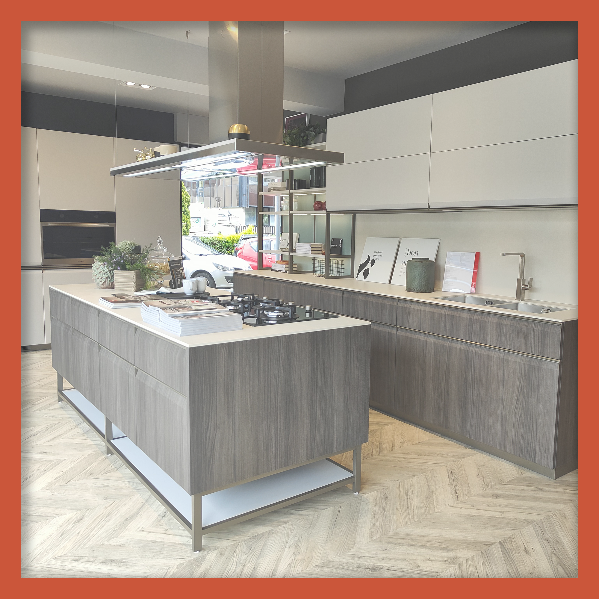 Cucina Scavolini modello Formalia scontata al 40% Marinelli Design Group sede Colli Aniene