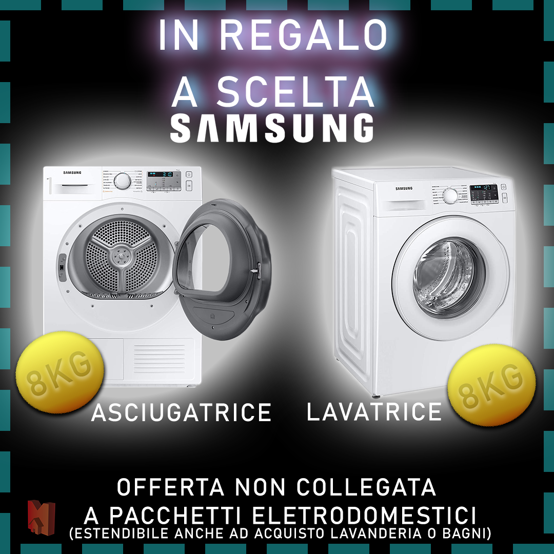 lavatrice o asciugatrice regalo Samsung Marinelli Design Group 