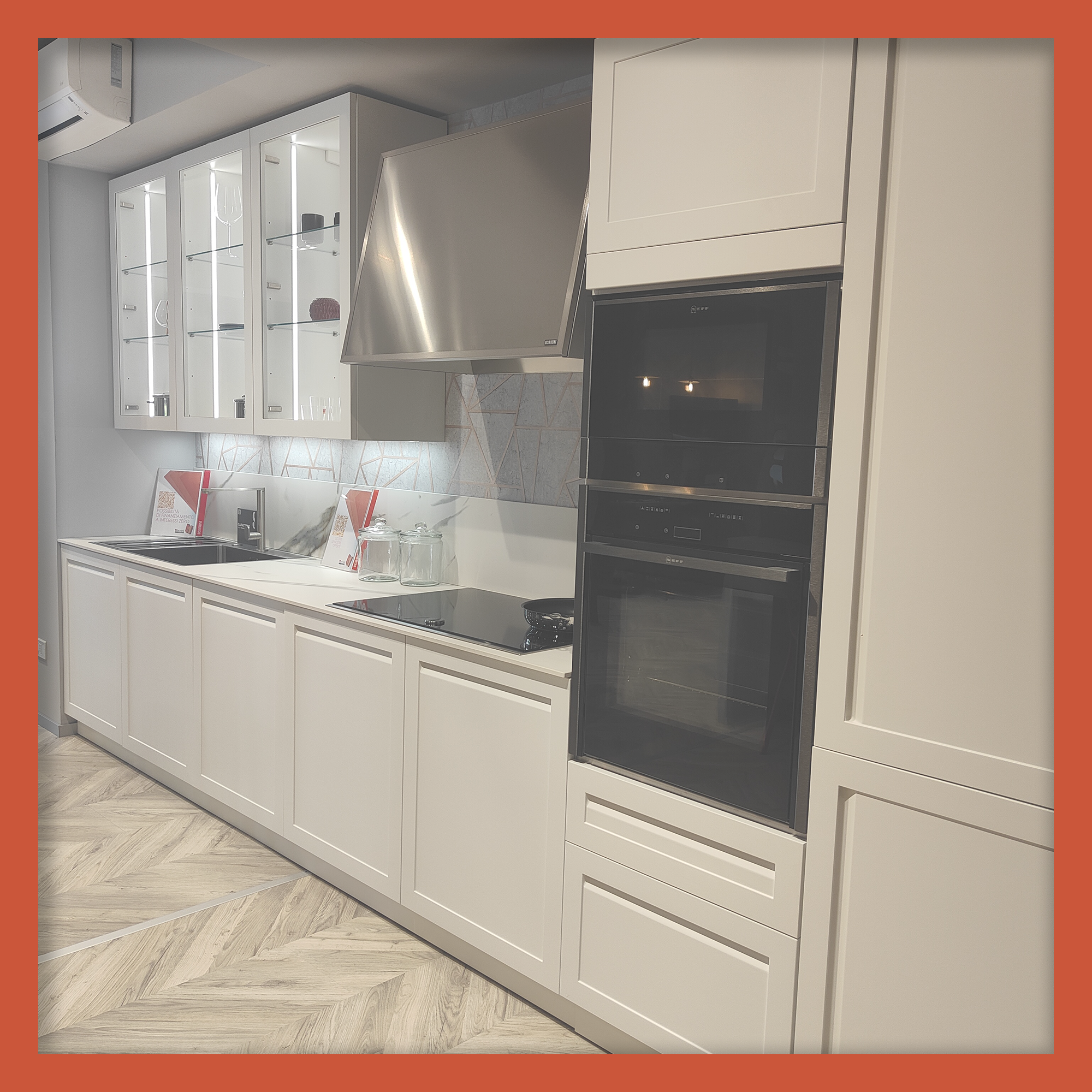 Cucina Scavolini modello Carattere scontata al 45% Marinelli Design Group sede Colli Aniene