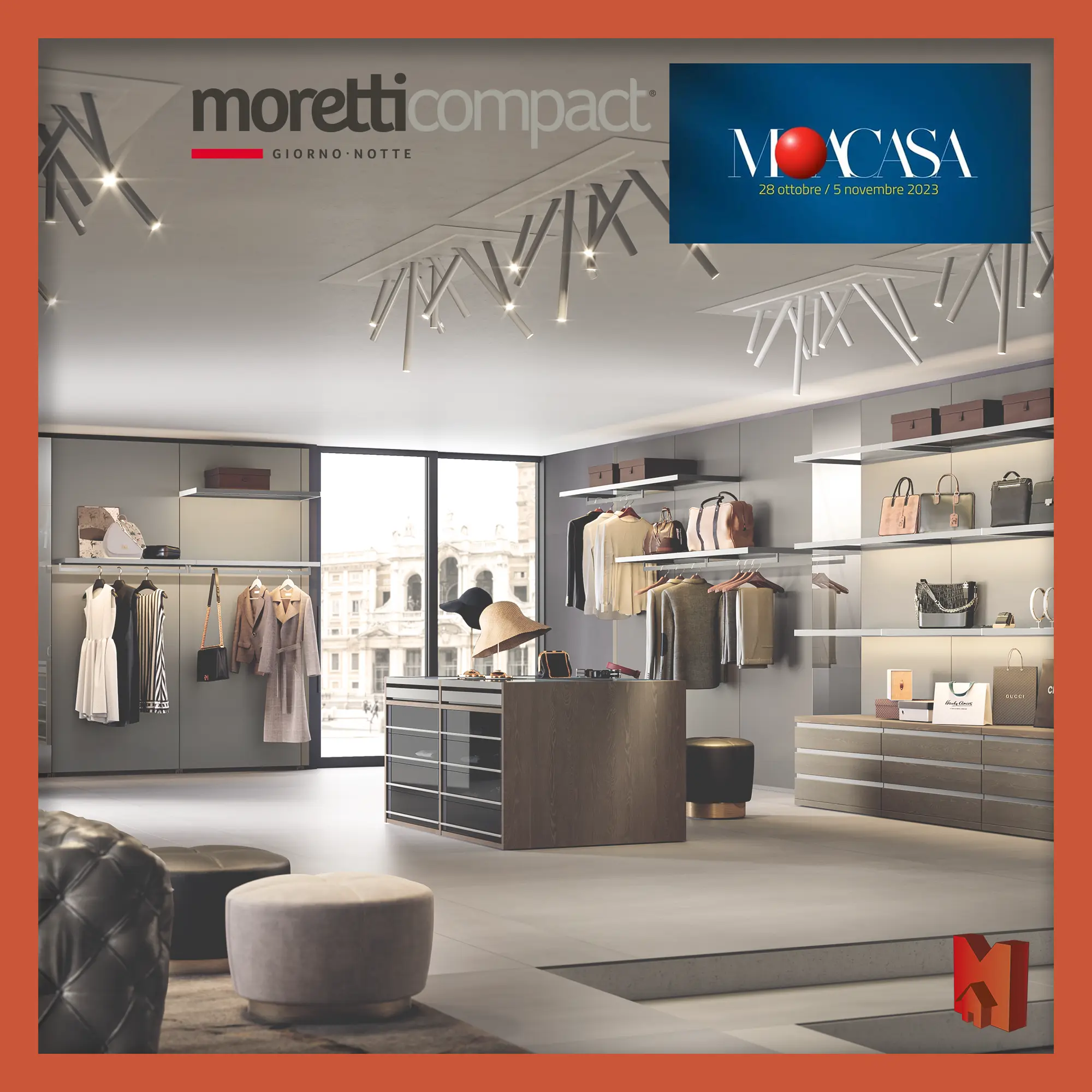 Moretti Compact Mercantini Mobili Moretti Compact Giorno e Notte Marinelli Design Group fiera MoaCasa 2023