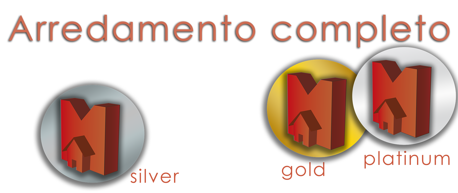 Arredamento completo Marinelli Design Group Platinum Gold Silver